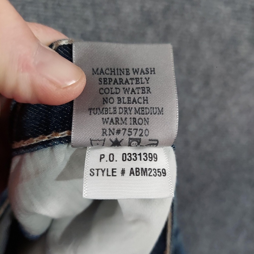 BKE Tyler Straight Jeans Mens Fits 38x28 Relaxed Straight Distress Thick Stitch‎ - Picture 5 of 11